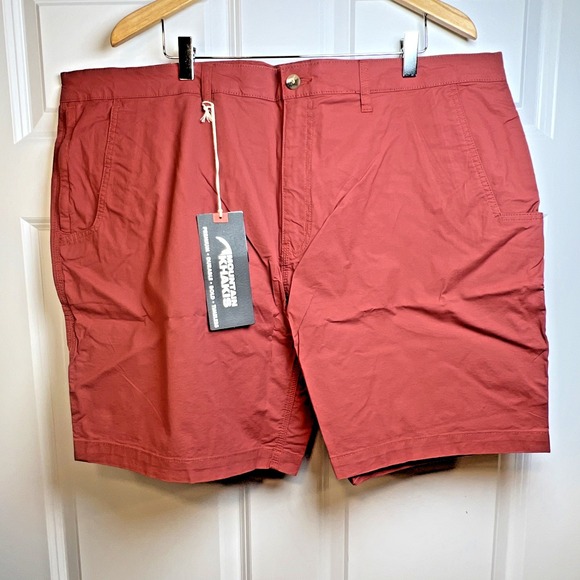 Mountain Khakis Other - Mountain Khakis Stretch Poplin Shorts 44x8 Brick Classic Fit Cotton NWT